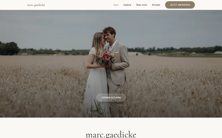 Startseite von marc.gaedicke — Hochzeitsfotograf aus Aichach